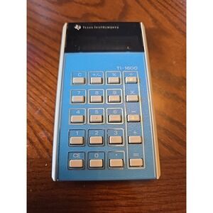 Texas Instruments TI Calculator TI-1600 Vintage Blue With Case VHTF